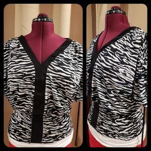 Zebra Print Blouse